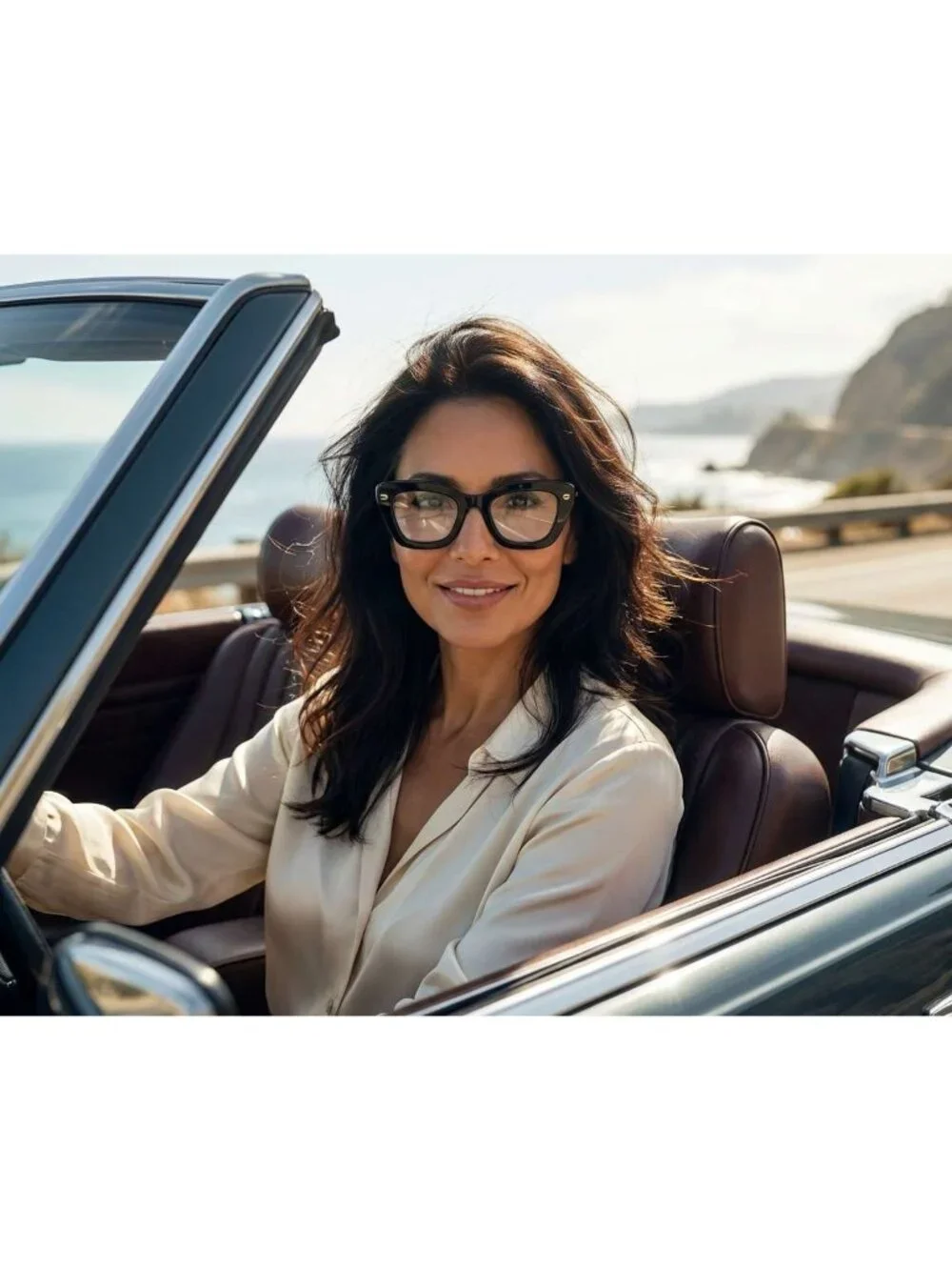 Gucci GG1555O 004 Eyeglasses Brown 50mm Cat Eye Frame